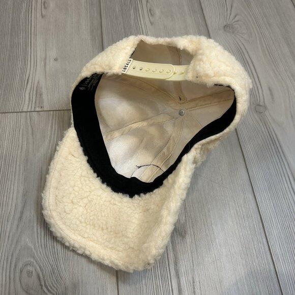 NWT Locale Outdoor “Take A Hike” Sherpa Baseball Hat Cap Cream Adjustable - Picture 6 of 8